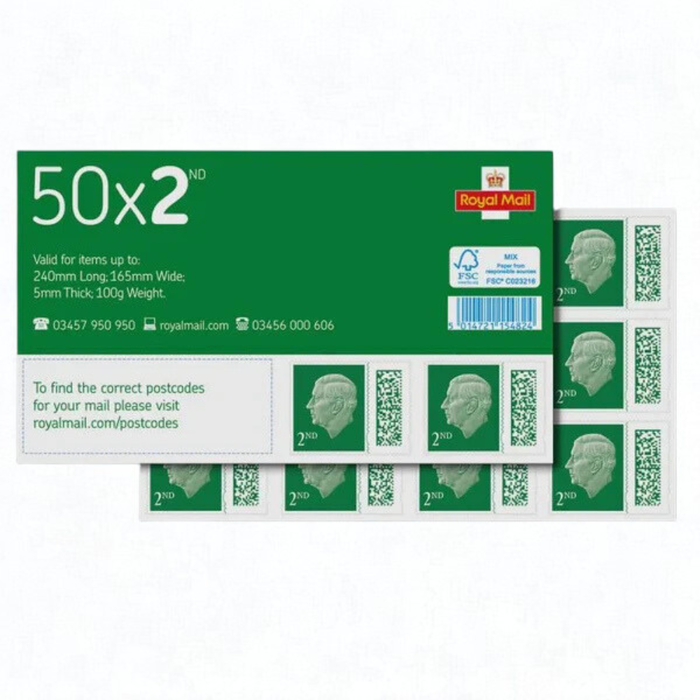 50 x 2nd Class Stamps