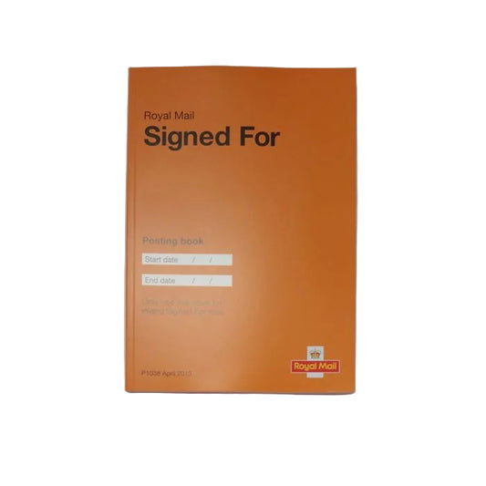 Signed For Posting Book